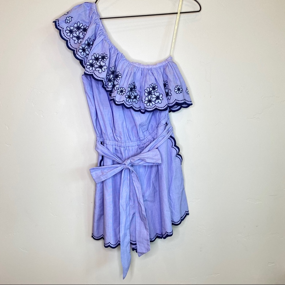 KATE SPADE Daisy Embroidered One Shoulder Romper - Picture 5 of 11